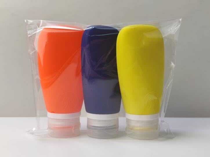 Travel Bottles for Toiletries, TSA Approved 3oz Leak Proof Silicone Refillable - Image 2