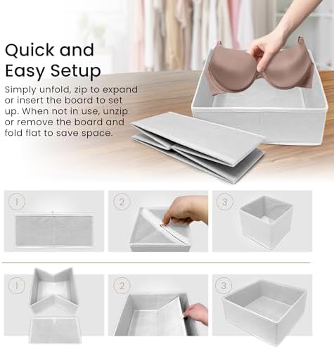 Reli. Dresser Drawer Organizers 14 Pack | Baby Clothes, Nursery Organizer - Image 5