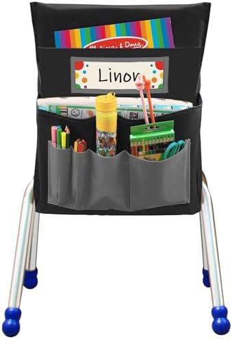 Chair Pockets for Classroom, Chairback Buddy Organizer by AUVCAS