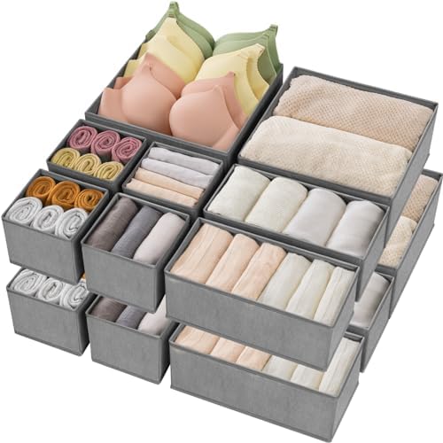Criusia Drawer Organizer Clothes, 16 Pack Underwear Drawer Organizers, Foldable by Criusia
