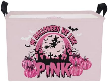 Pink Spooky Cute Witch Halloween Basket - Image 7