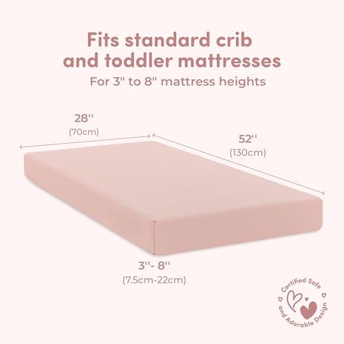 Cotton Crib Sheets 2 Pack – Sweety Fox Mini Fitted Sheets - Image 3