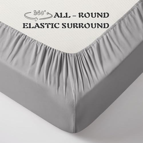 KKJIAF 3 Piece Grey Toddler Sheet Set - Image 6