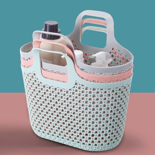 Zerodeko Handheld Bathing Basket 11.02X9.84X5.11In Bathroom Storage Organizer - Image 6