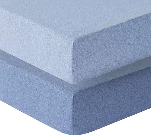 Dreamology Mini Crib Sheets for Boys, 100% Cotton Crib Sheets, 2 Pack by DREAMOLOGY