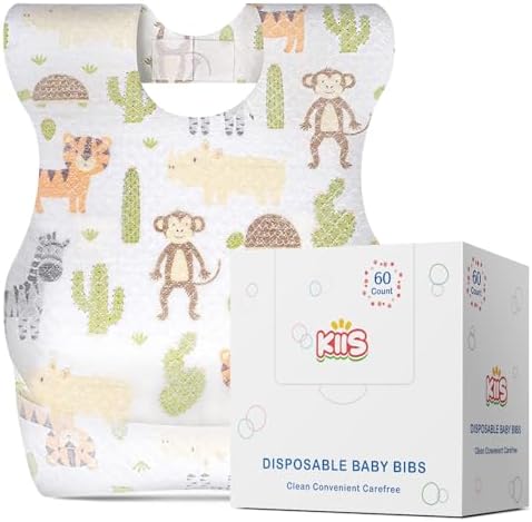 KIIS Disposable Baby Bibs for Baby Boys and Girls by KIIS