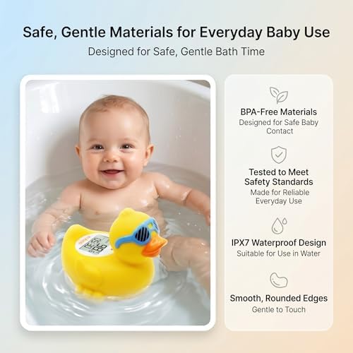 Baby Bath Thermometer, Floating Duck Infant Water Thermometer - Image 6