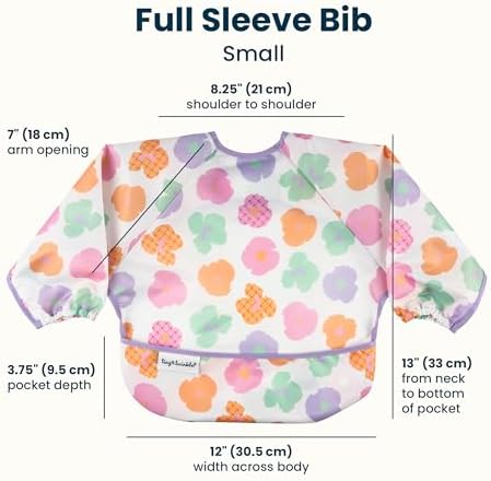 Tiny Twinkle Long Sleeve Bib for Babies & Toddlers | Waterproof Smock Bib for - Image 4
