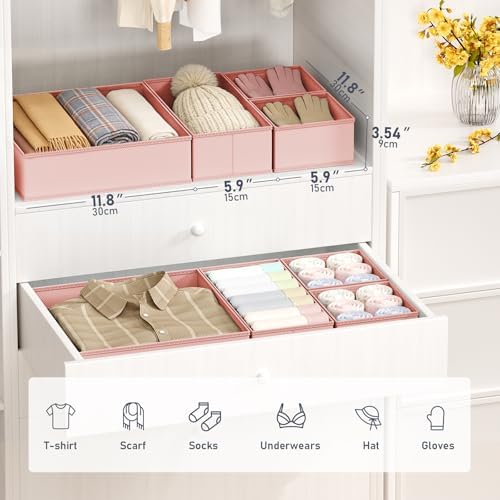 DIMJ Drawer Organizer Clothes 28 Pack - Image 3