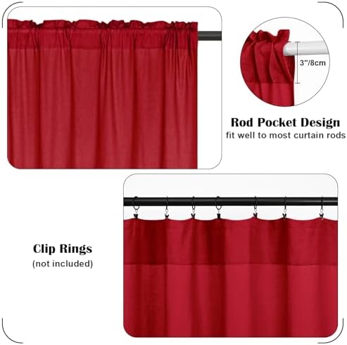 FRAMICS Farmhouse Cotton Linen Curtains - Image 5