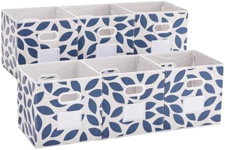 MAX Houser 6 Pack Foldable Fabric Storage Bins by MAXHouser