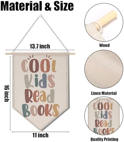 Boho Reading Nook Classroom Wall Decor Wall Hanging Library Decor - Image 6