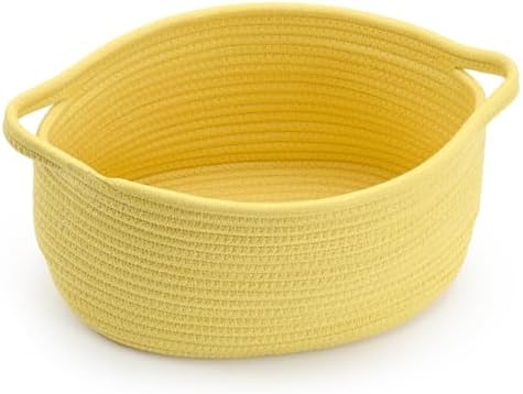 Happyiren Yellow Woven Storage Basket by Unknown