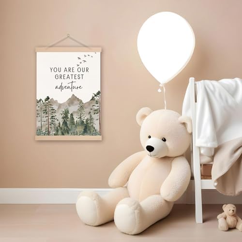 DNEULYR Baby Boy Girl Nursery Decor, You are Our Greatest Adventure Wall Art - Image 2