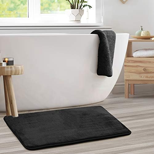 Clara Clark Bathroom Rugs, Velvet Memory Foam Bath Mat, Machine Washable Bath - Image 2