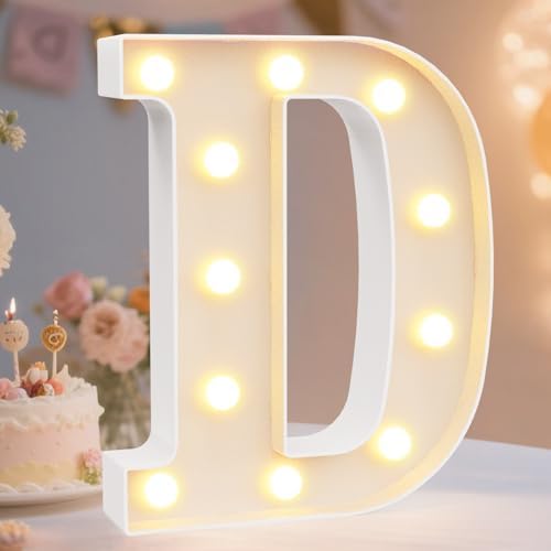 Pooqla LED Marquee Letter Lights Sign, Light Up Alphabet Letter by Pooqla