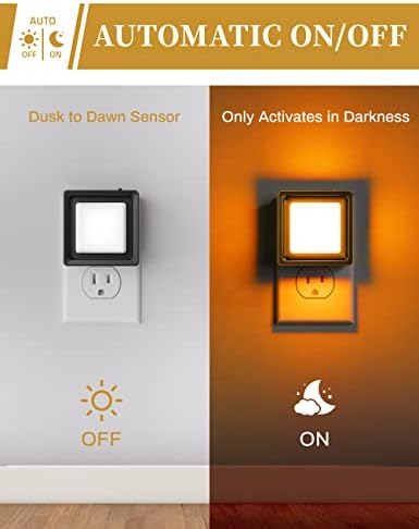 DORESshop Orange Night Light, Night Lights Plug Into Wall Halloween - Image 3