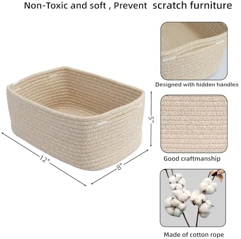 XUANGUO Small Woven Storage Baskets - Image 2