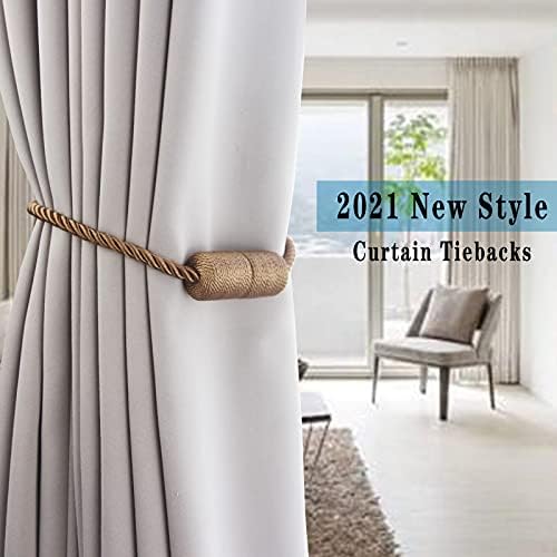 4 Pack Strong Magnetic Curtain Tiebacks Outdoor Elegant Decorative Tie Backs - Image 6