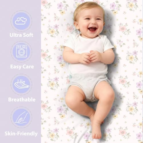 3 Pack Stretchy Bassinet Sheets - Image 2