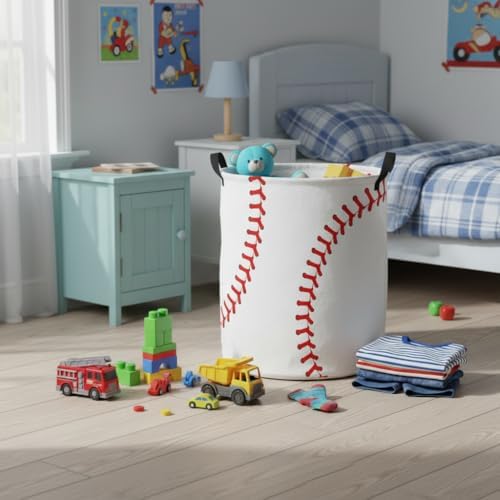 Baby Laundry Basket Baby Nursery Hamper Kids Laundry Basket Toy Storage Bin - Image 5