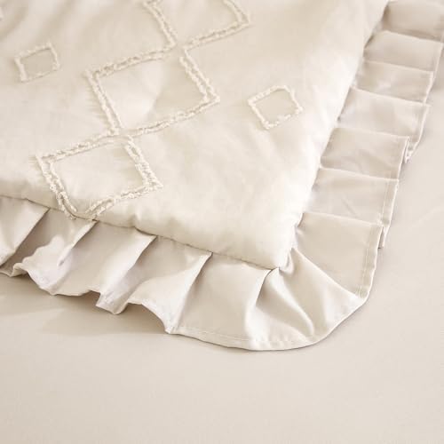 3-Piece Tufted Ruffle Crib Bedding Set - Image 7