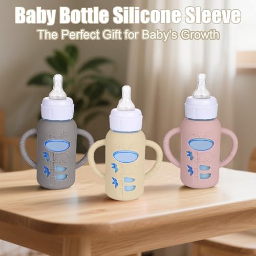 3 Pack Silicone Sleeves for Dr. Brown's Glass Bottles 4 OZ - Image 7