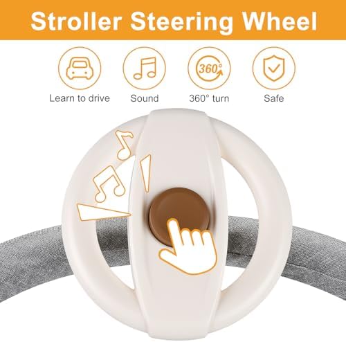 Accmor Stroller Steering Wheel Toy, Steering Wheel - Image 7
