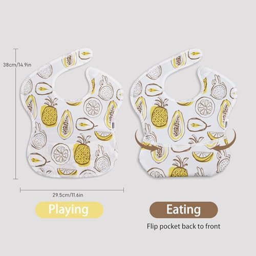 Waterproof Baby Bibs, 5 Pack Feeding Bibs - Image 2