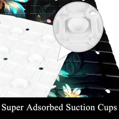 Shower Mat Bathtub Mat, 26.8x15.1 inch, Non-Slip Bath Mat - Image 3