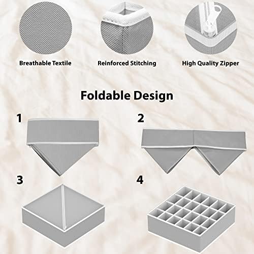 Simple Houseware Closet Underwear Organizer Drawer Divider Assorted 7 pcs - Image 7