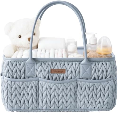 Konssy Baby Diaper Caddy Organizer, Braided Quilted Design by Konssy