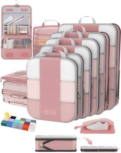 OlarHike 10 Set Compression Packing Cubes by OlarHike