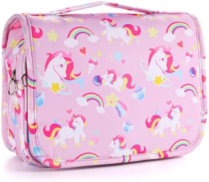 Kids Hanging Toiletry Bag for Girls, Travel Toiletry Bag for Little Young Girls by Vipdeal