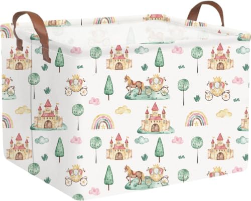 Rectangular Princess Baskets, Storage Bins by FXOCSHE