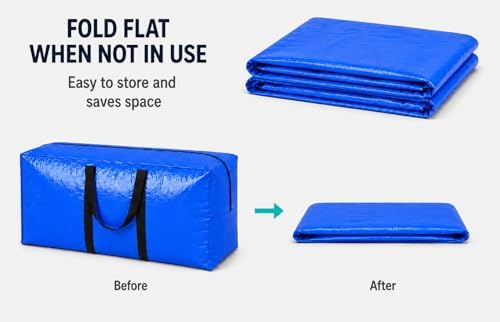 Extra Large Storage Bags, Jumbo Moving Tent Storage Bags, Waterproof Foldable - Image 4