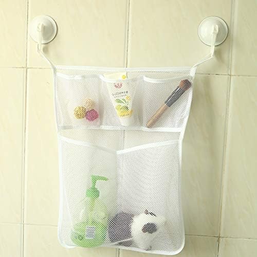 plplaaoo Bath Tub Organizer Bag Storage Holder Basket Kids Baby Shower Toys Net - Image 7