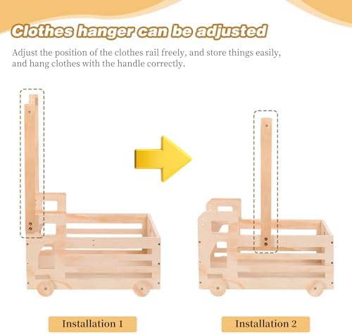 Wooden Baby Shower Crate Closet - Image 4