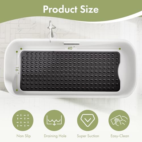 AmazerBath Shower Mat Non Slip 40 x 16 Inches, Shower Stall Mats - Image 4