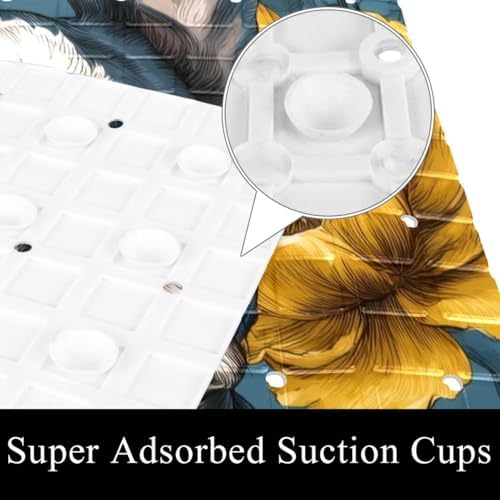 Non Slip Bathtub and Shower Mat 26.8x15.1 inch, Bath Mat - Image 3