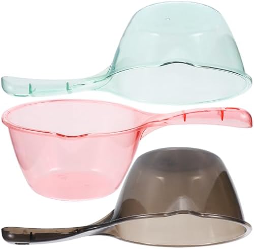 MAGICLULU Bath Water Scoop 3pcs, Thickened Plastic Reusable Water Ladle Set by MAGICLULU