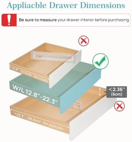 Vtopmart 2.36" Drawer Dividers - Image 3