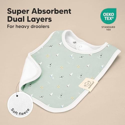 KeaBabies 8-Pack Organic Baby Bibs - Image 4