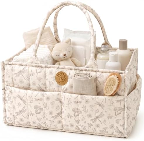 Floral Diaper Caddy Organizer by BlissnBaby