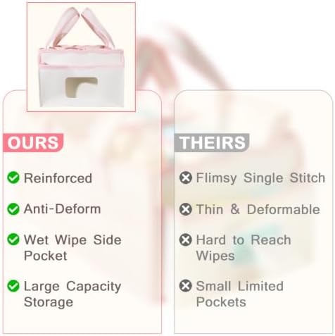 Felt Diaper Caddy Organizer - Image 5