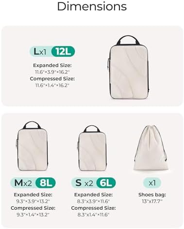 BAGSMART Compression Packing Cubes - Image 2