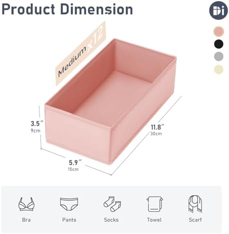 DIMJ Drawer Organizer Clothes - Image 4