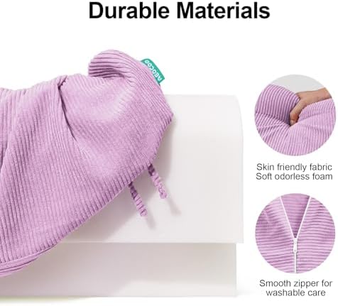 AEOCOO Bed Rail Bumpers for Toddlers, J-Shaped 2.3 Ft Kid Bed Bumper Purple - Image 5