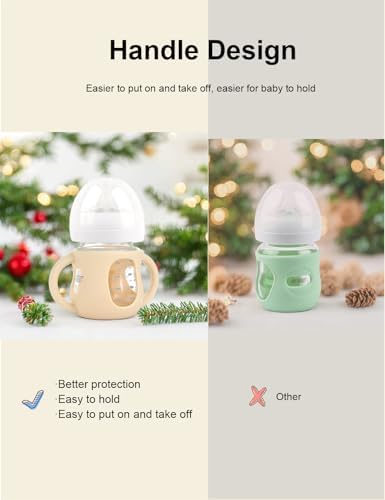 4-Pack Silicone Sleeves for Philips Avent Glass Bottles 4 oz - Image 3