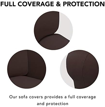 PureFit Stretch Chair Covers Fleece Couch Covers - Image 3